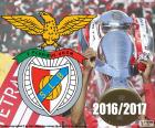 Lisboa e Benfica, şampiyon Portekiz Ligi Futbol, Primeira Liga 2016-2017 dördüncü ardışık yıl için spor